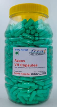 Azoos VH Herbal Supplement Capsules 600 Caps Jar