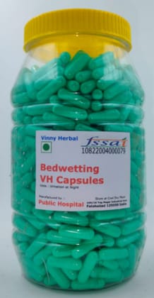 Bedwetting VH Herbal Supplement Capsules 600 Caps Jar