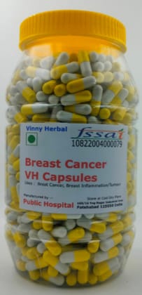 Breast Cancer VH Herbal Supplement Capsules 600 Caps Jar