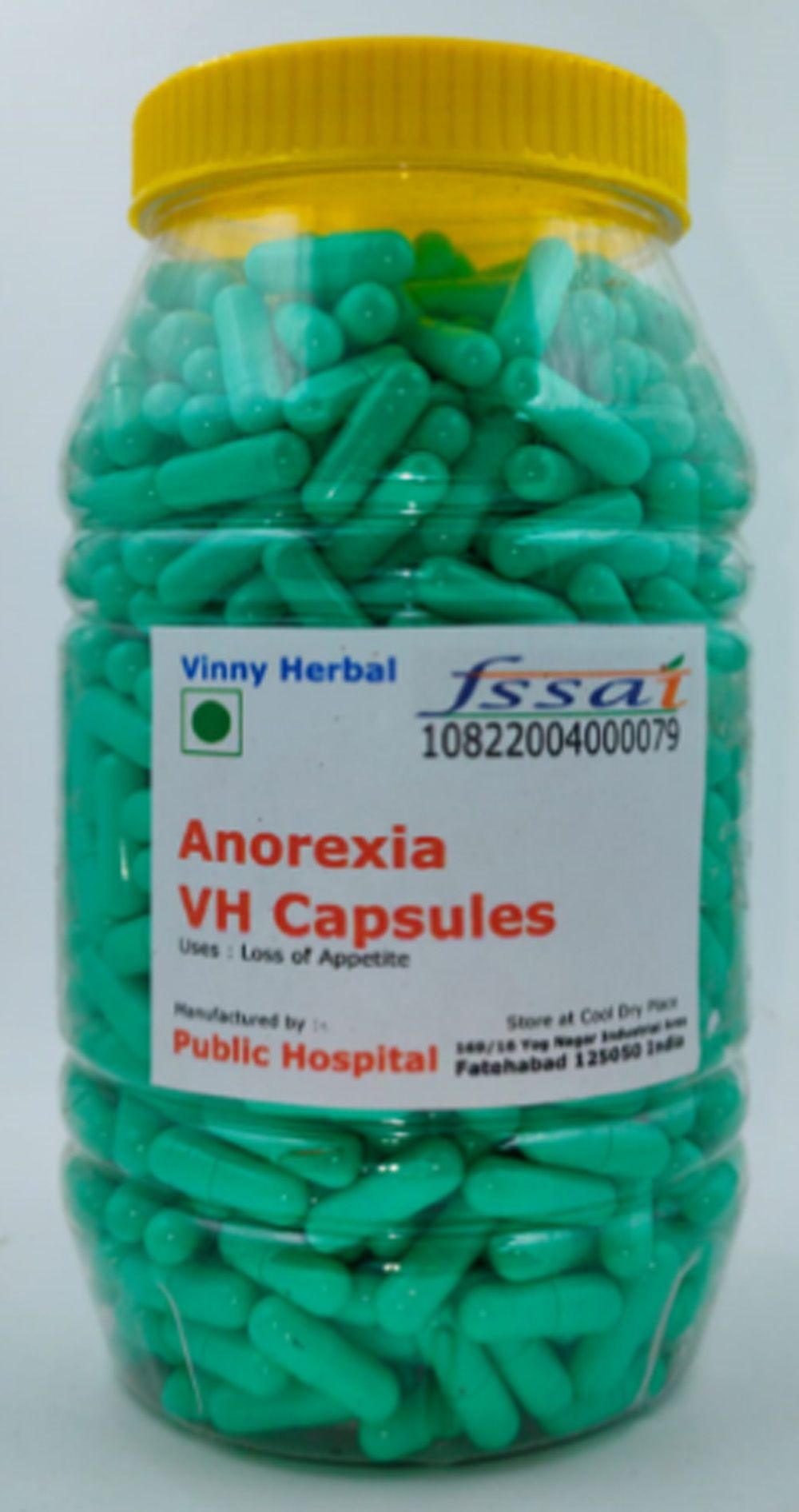 Anorexia VH Herbal Supplement Capsules 600 Caps Jar