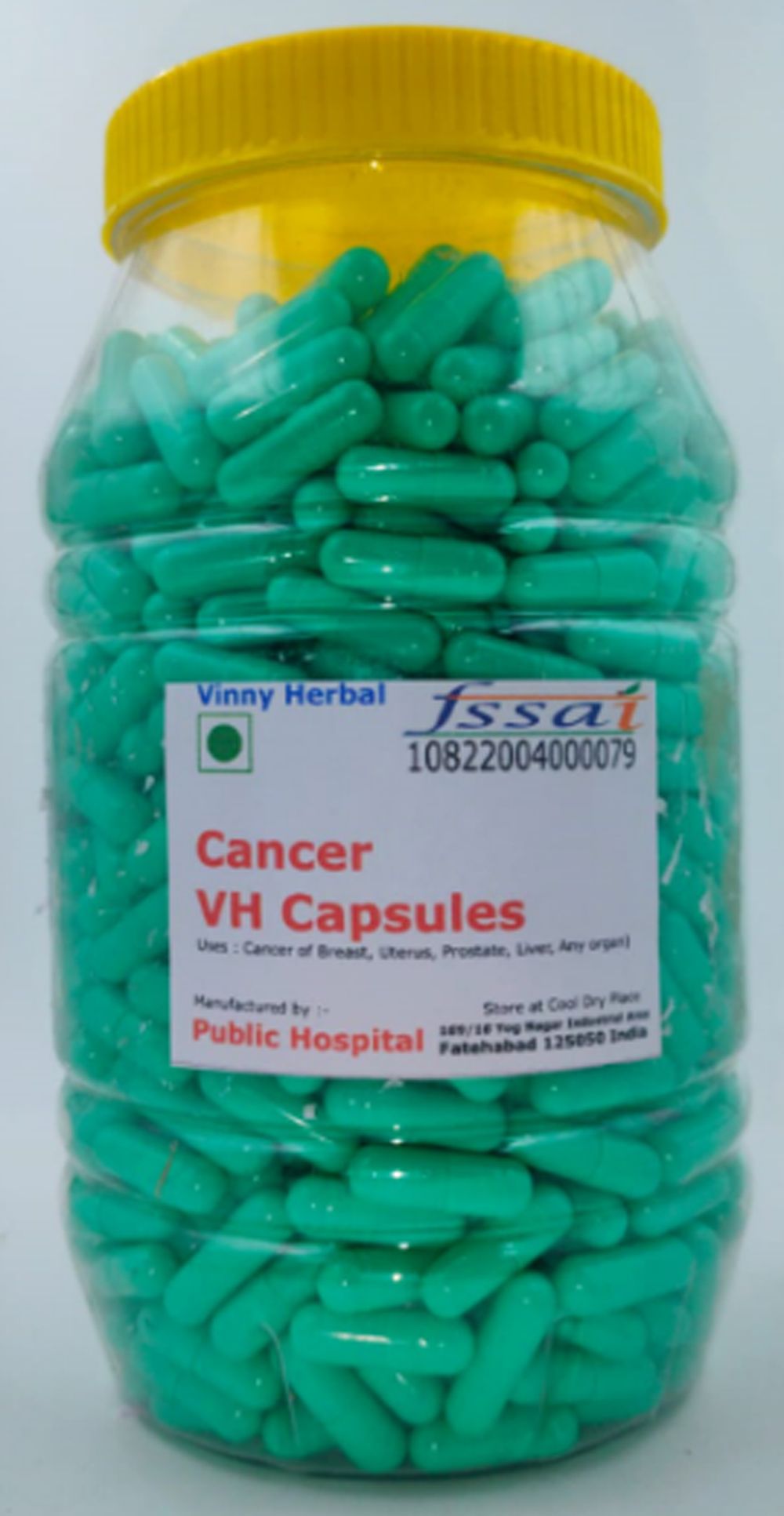 Cancer VH Herbal Supplement Capsules 600 Caps Jar