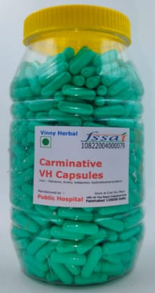 Carminative VH Herbal Supplement Capsules 600 Caps Jar