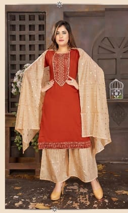 Chinnon Silk Readymade Sharara Suits 1001