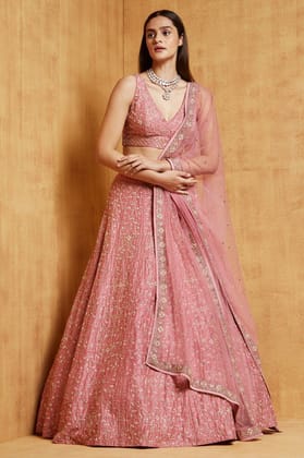 Heavy Net Wedding Lehenga 302