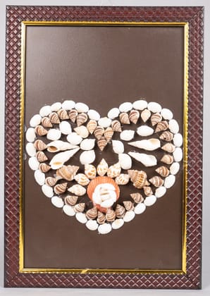 AP-MEPMA HOME DECOR WOODEN SEASHELL FRAME