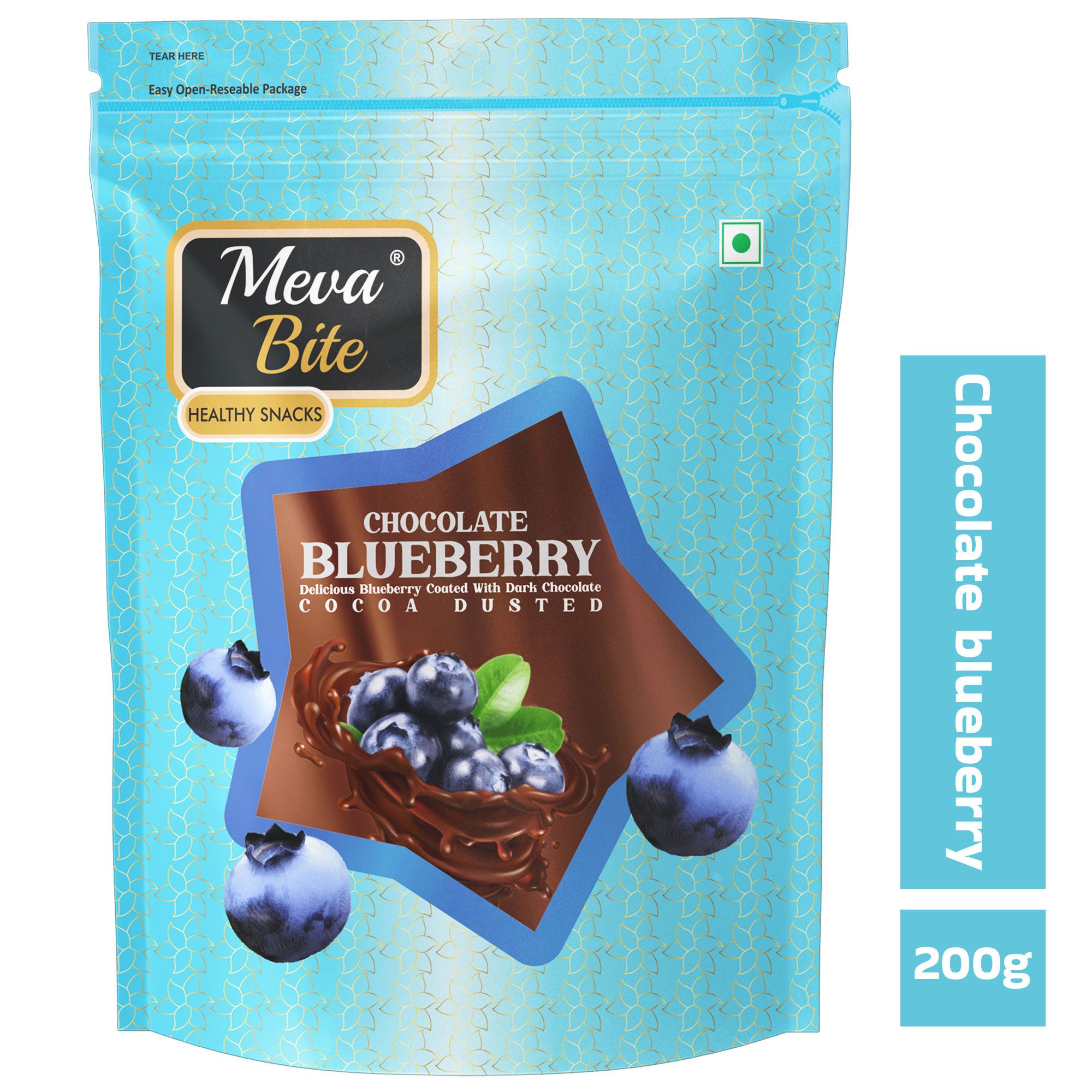 MEVABITE Blueberry Chocolate Nuts | Delicious Blueberry Coated With Dark Chocolate