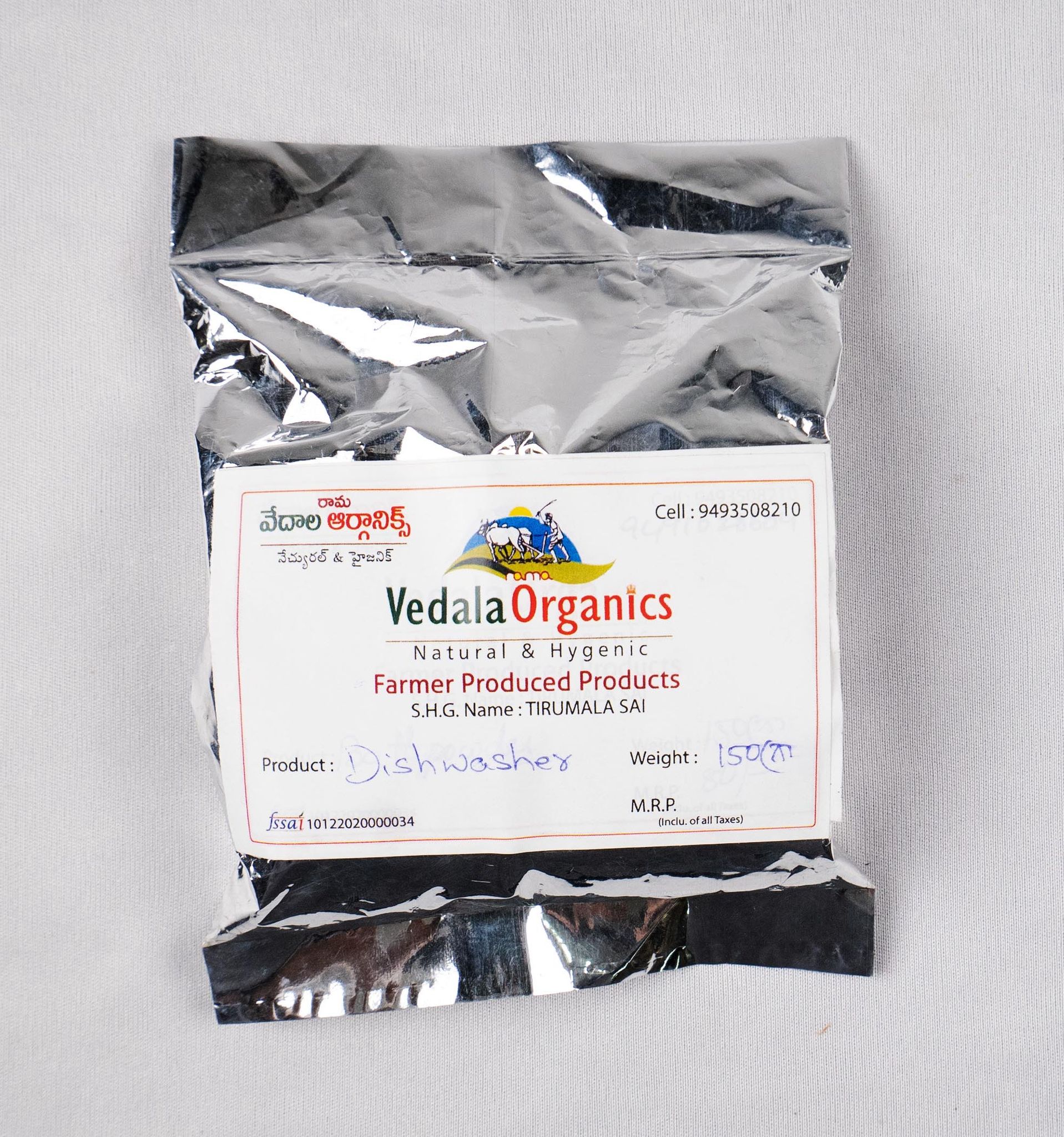  Vedala Organics Natural & Hygenic Dishwashers 150g