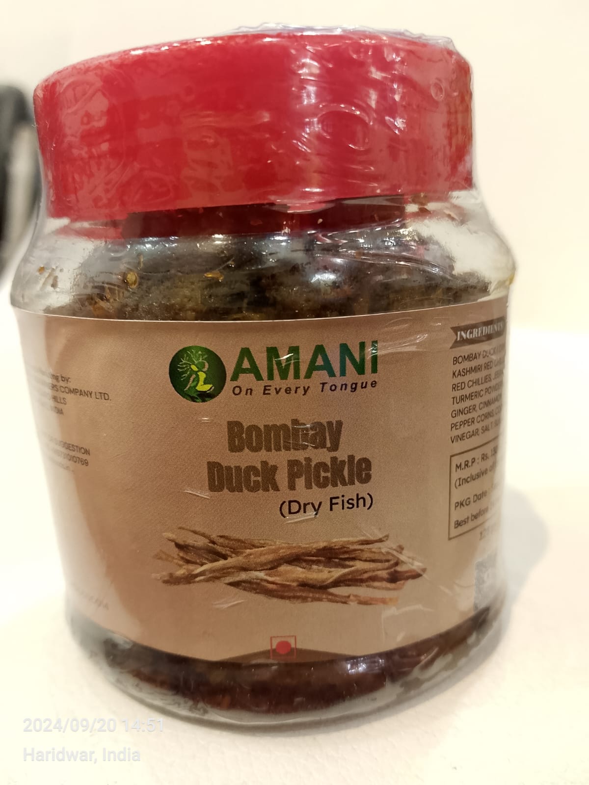 Bombay Duck Pickle (Dry Fish)