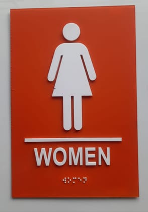  Women's Restroom Sign