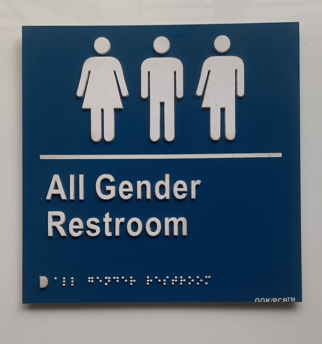  Unisex restroom sign