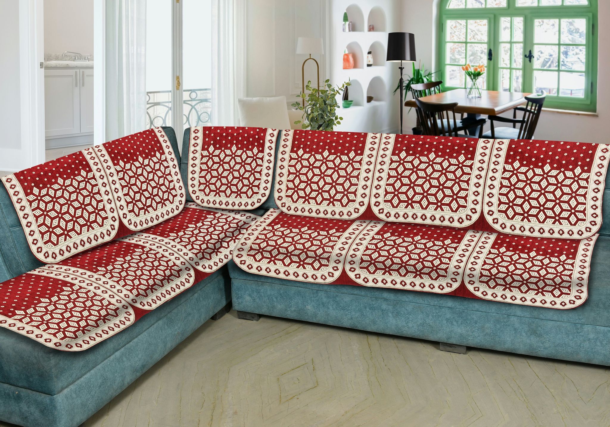 6 seater sofa set cover hotsell