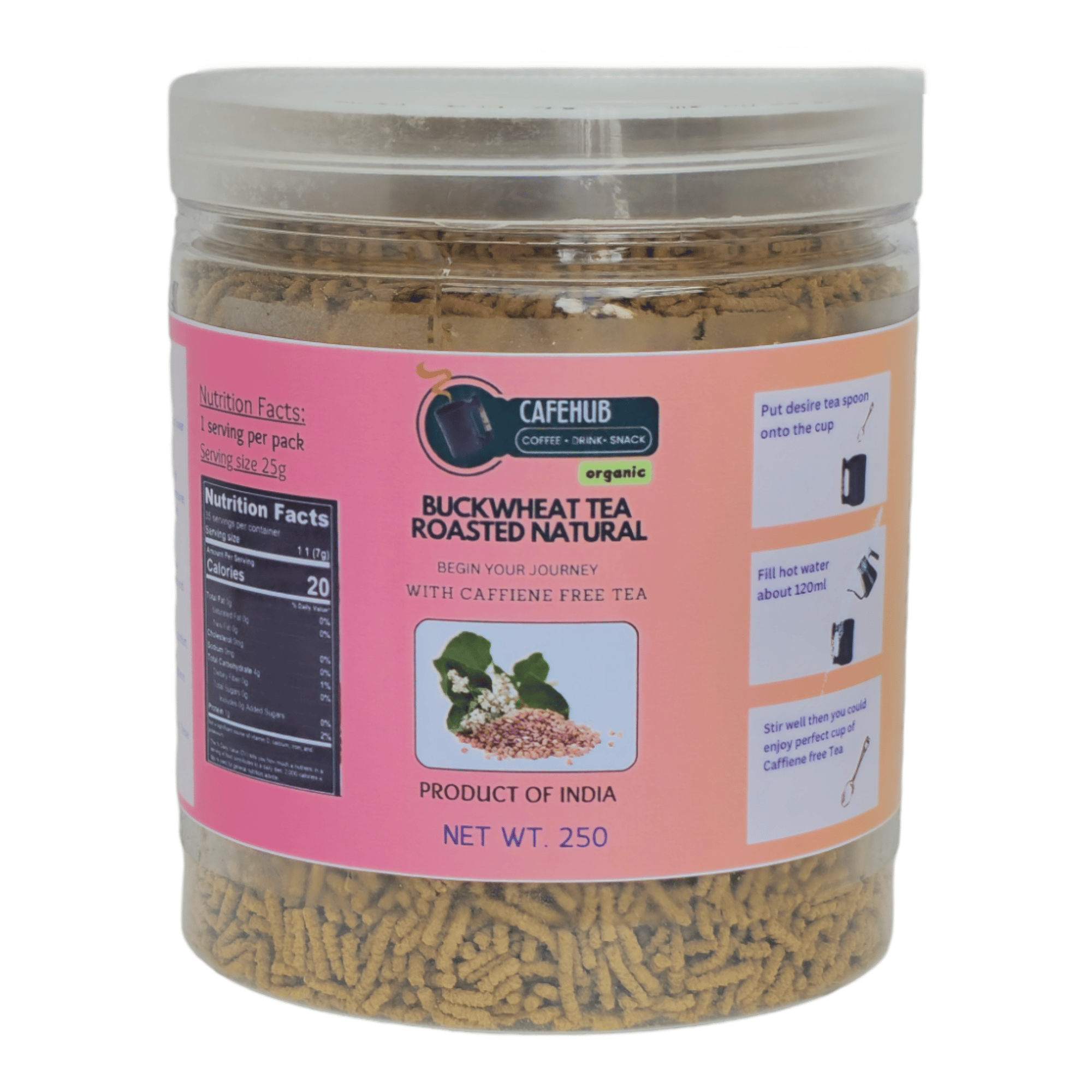 Caffeine-Free, Natural and Organic Buckwheat Tea