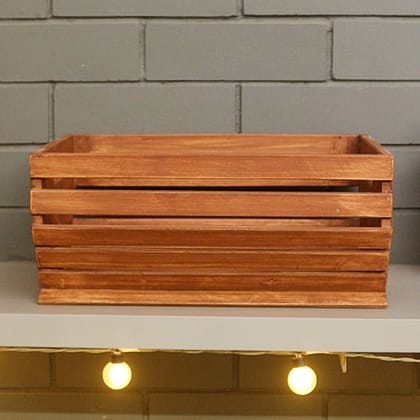 Barish - Handcrafted Rubberwood Planter Basket | Planter Baskets Living Room | Storage Baskets | Ideal for Gifting