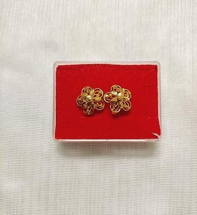 Stud plain Gold Ear Rings