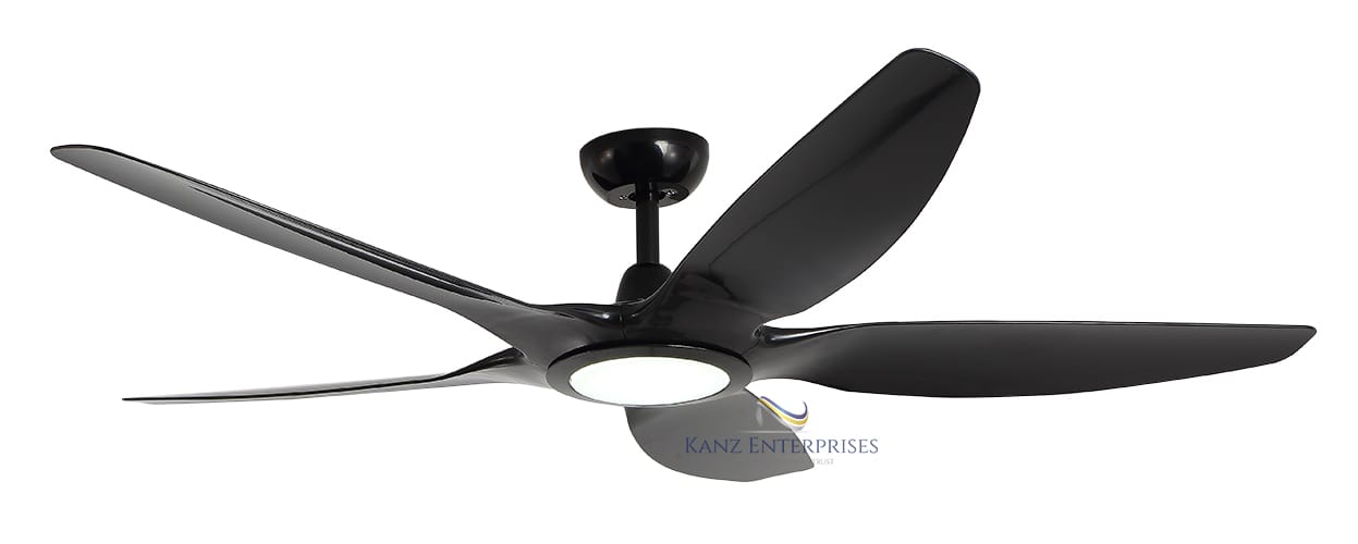 Kanz Enterprises Designer Fans, 5 ABS Blades, 62 inches, Black Color, DC Copper Motor, with LED Color Changing Light & Remote Control, K-2370