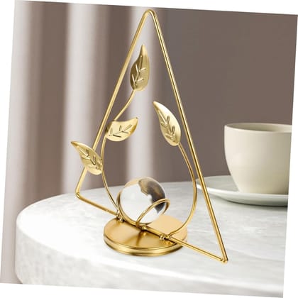 Thar Delight - Leaf Ornaments Desktop Ornament Decorative Showpiece Statue for Home Decor Living Room Bedroom Wall Shelf Office Table Top Decoration Item (Triangle)