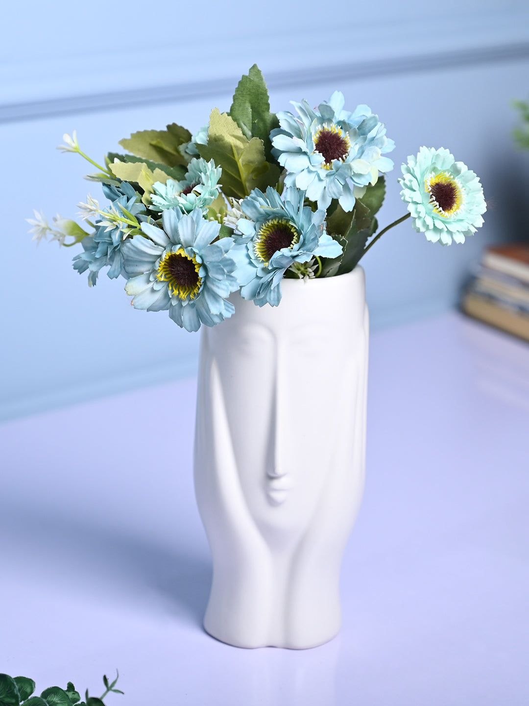 White Glossy Ceramic Vase - Stylish Simplicity