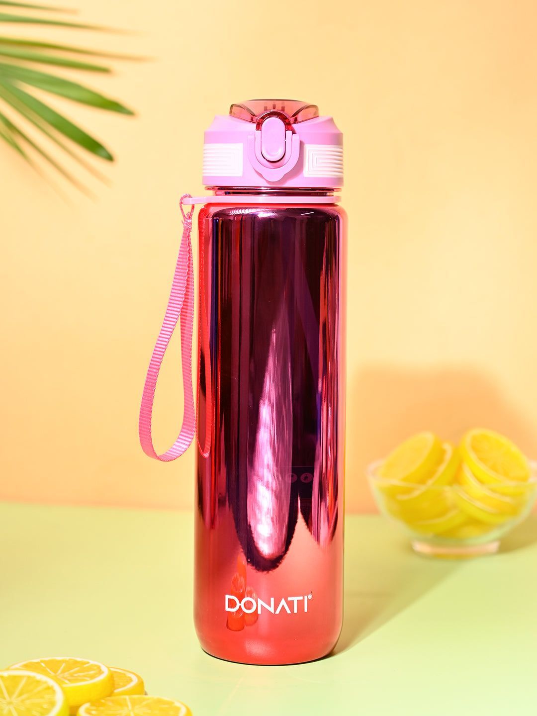 Donati Travel Bottle 1000ML - Pink Plastic Glossy Finish