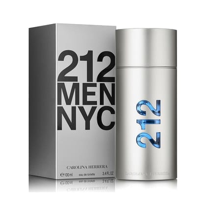 Carolina Herrera 212 NYC Men EDT 100ml - Fresh, Woody, and Sophisticated Men's Fragrance