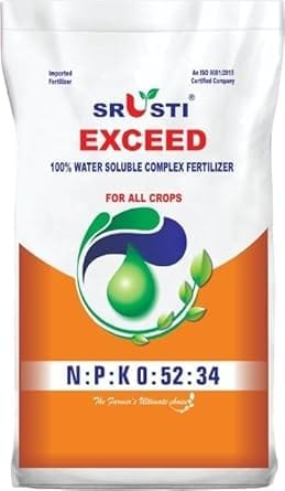 FARM Exceed (00-52-34)100% Water Soluble Complex Fertilizer for All Crops 1KG