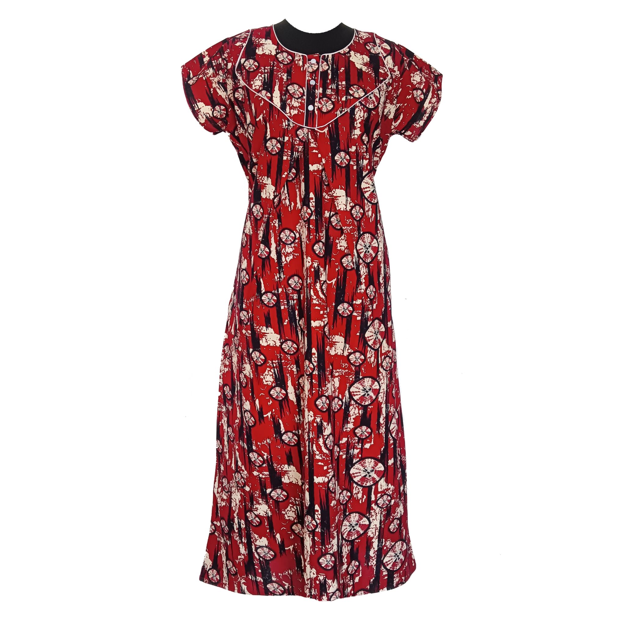  Women's Printed Cotton Maxi Nightgown