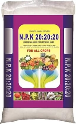 Farmroot NPK 20-20-20 Fertilizer (1 kg, Powder)