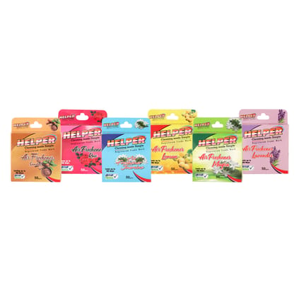 Helper  Air Freshener, 6 Different Fragrances, Long Lasting, 50 Grams Each Pack Of 6