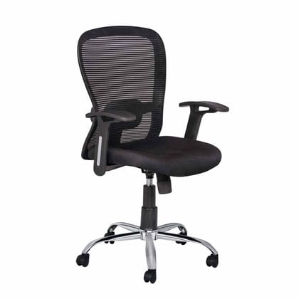 MANGO BLOSSOM SOUTHAMPTON MID BACK MESH OFFICE CHAIR BLACK