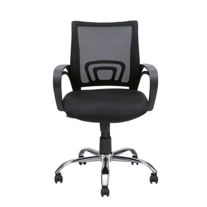 MANGO BLOSSOM ARNOS MID BACK MESH OFFICE CHAIR BLACK