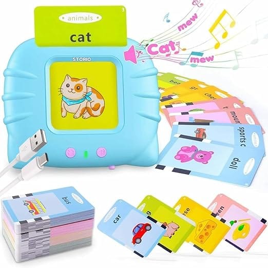 Toys Educational Learning Talking Flash Cards for 2 Year Old Kids Boys Girls Baby Montessori Toys