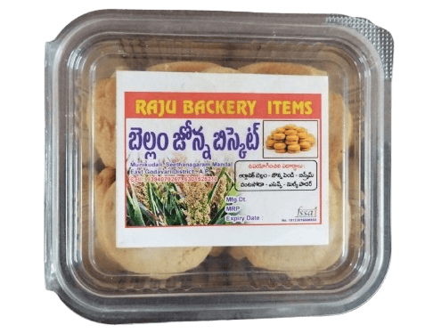 Raju Bakery Items Fox Millet Cookies (Bella Jonna Biscuits) - 200g