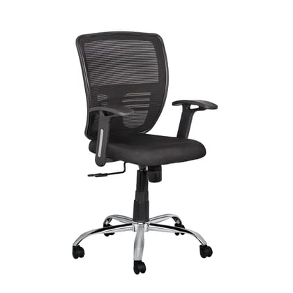 MANGO BLOSSOM ARIZONA MID BACK MESH OFFICE CHAIR BLACK