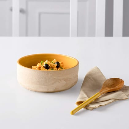 Ellementry Amber Love Ceramic Serving Bowl