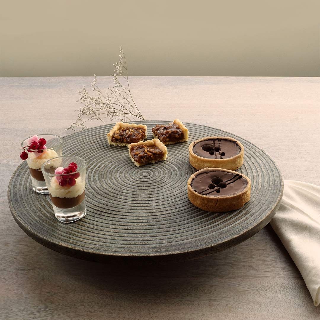 Ellementry Wood Tableware Dessert Plate (Natural Brown) -500 Unit