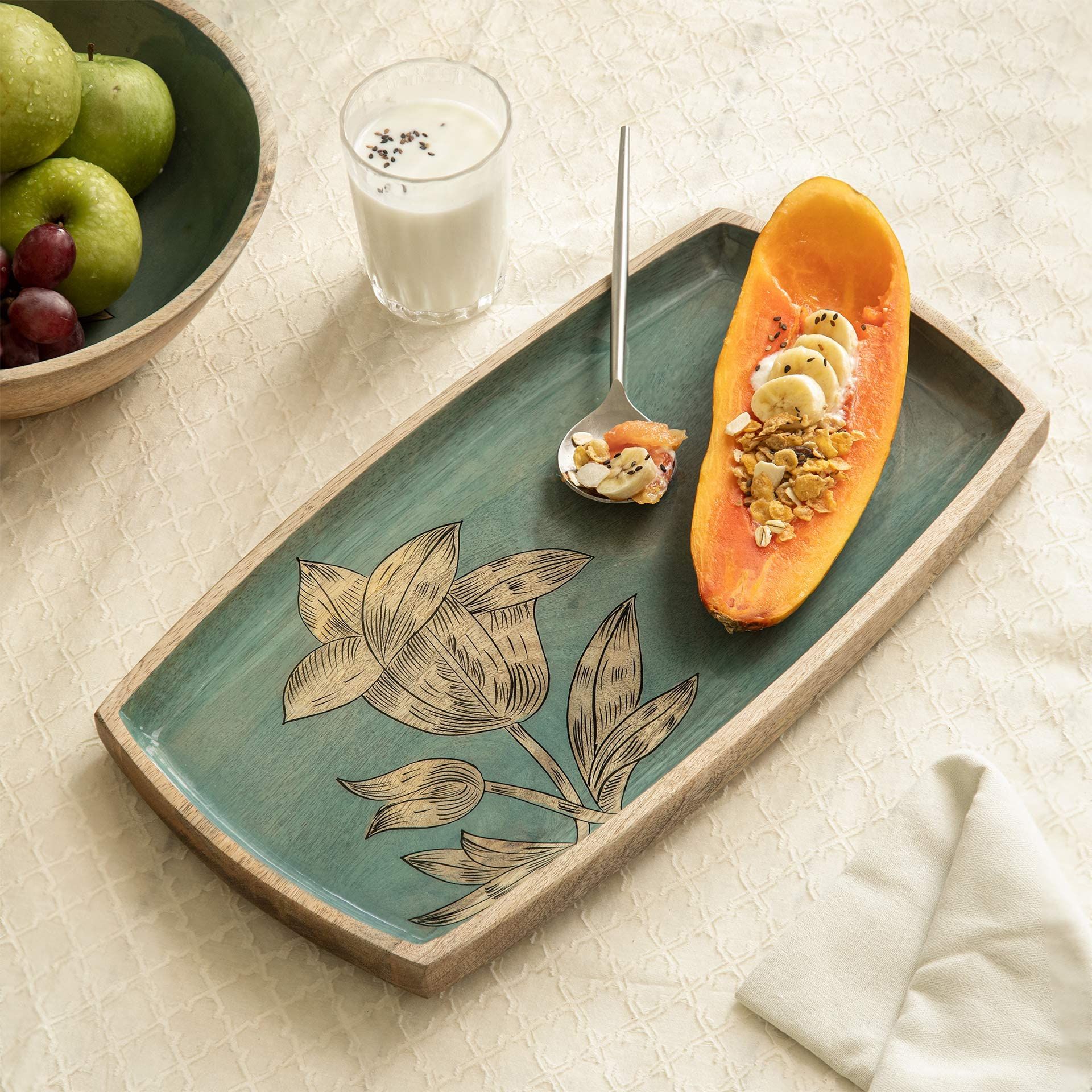 Ellementry Iris Large Serving Platter