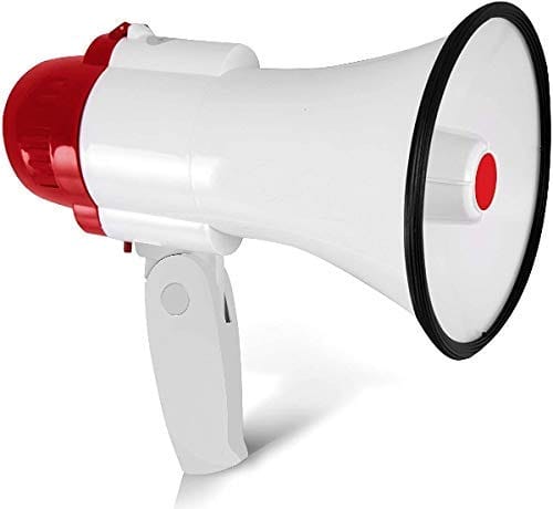 Megaphone Speaker Lightweight Bullhorn - Adjustable Volume Control