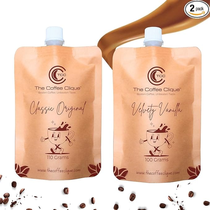 Classic Original (110g)+ Velvety Vanilla (100g) Spout | Pack of 2 | 210 Grams