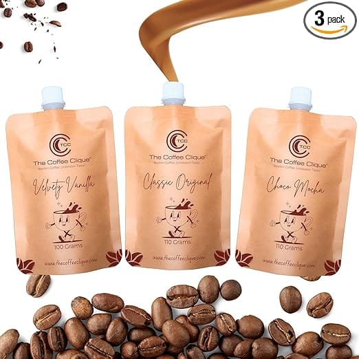 Velvety Vanilla (100g) + Classic Original (110g) + Choco Mocha (110g) Spout | Pack of 3 | 320 Grams