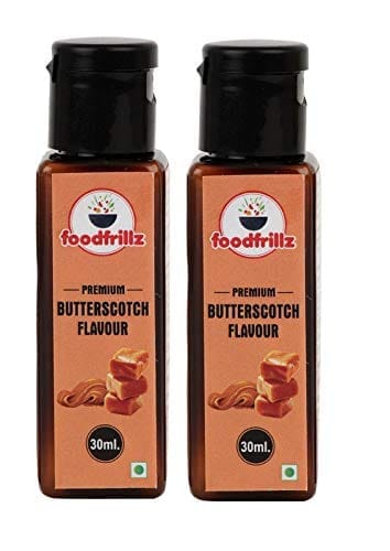 foodfrillz Butterscotch Food Flavour Essence 30 ml x 2 for cake, Cookies, Ice Creams, Sweets