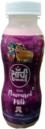 Sanchi Rose Flavored Milk, 200ml