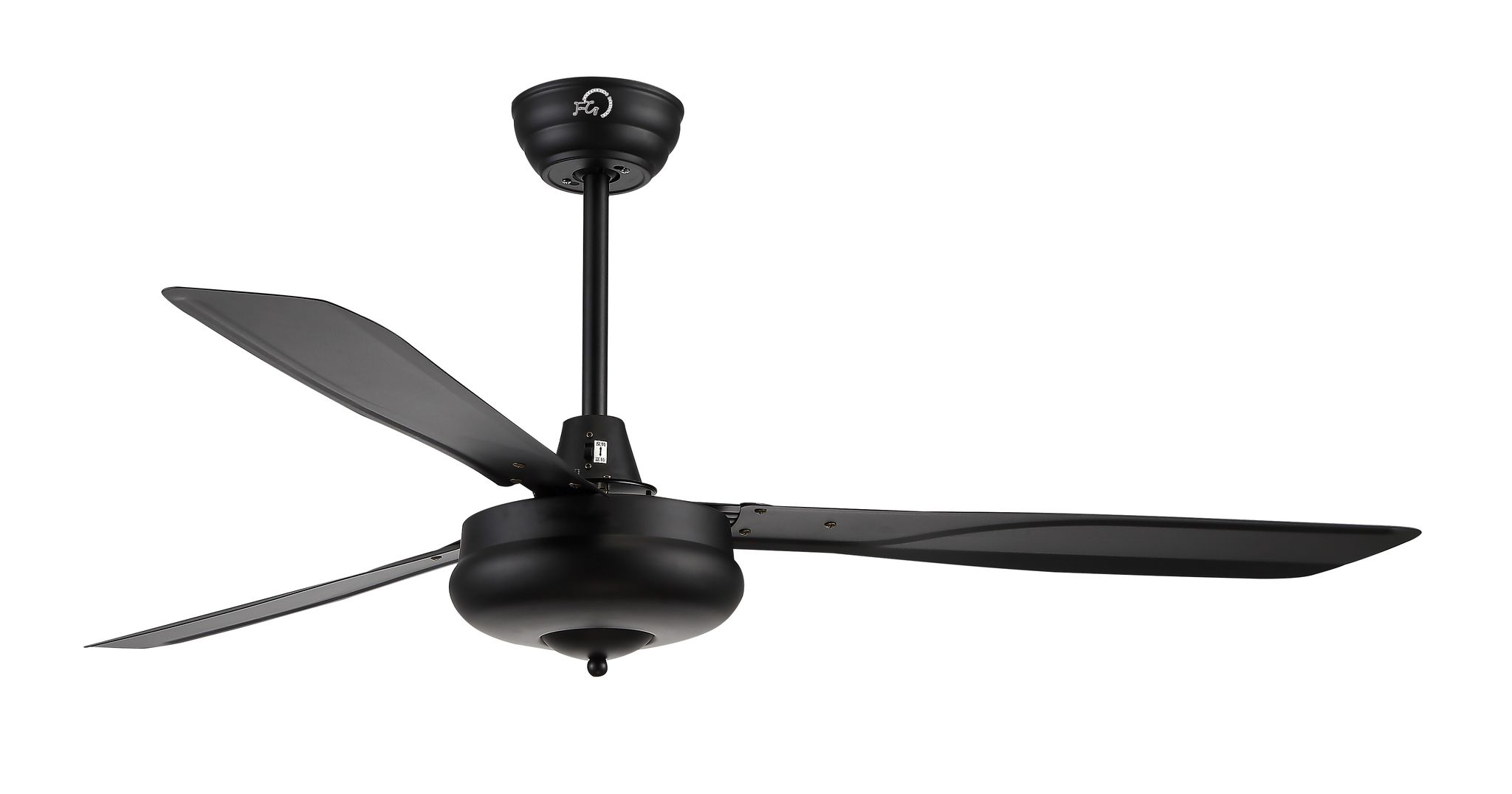 Kanz Enterprises Designer Fans with 52 Inches Iron 3 Blades Black NO Noise 80 watts AC Motor with Timer Living Room Fan FNC 2080 BK