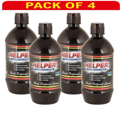 Helper Black Perfumed Floor Cleaner -Pack Of 4pc, 500ml. each