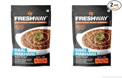 Freshway Daal Makhani Combo Pack of 2 | Rich and Creamy Indian Lentil Curry Mix | Authentic Restaurant-Style Flavor | Ready to Eat spice Blend for Hearty Meals