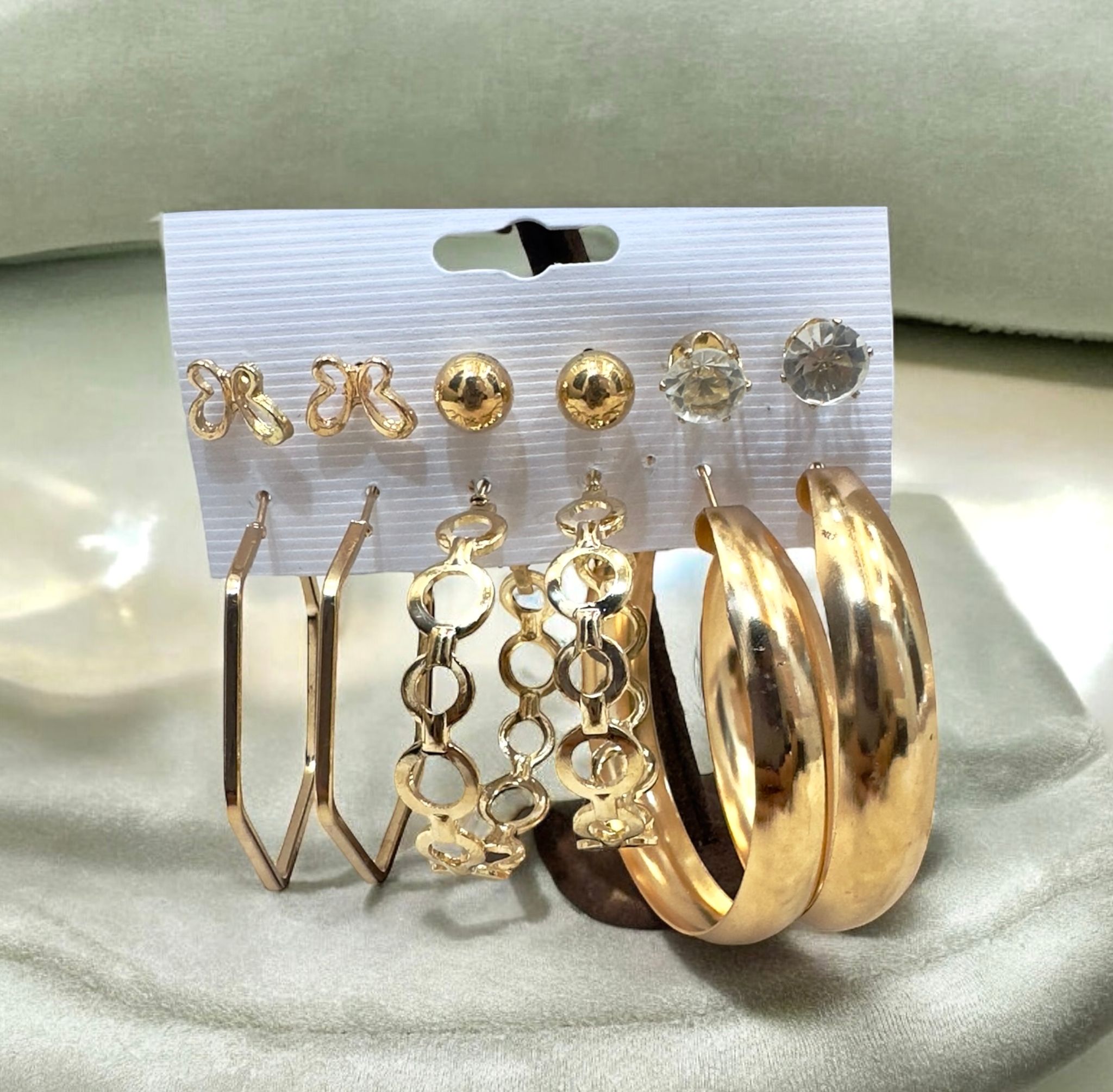 6-Piece Hoop Earring Combo Pack - Stylish & Versatile - By AMIT CHAUHAN AND SONS