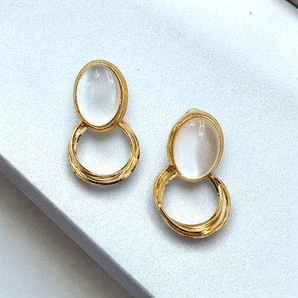 Drop with Hoop Earring - Elegant & Chic - By AMIT CHAUHAN AND SONS