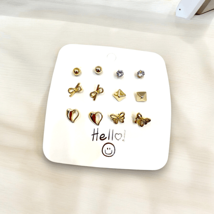 6-Piece Stud Earring Combo - Everyday Essentials- By AMIT CHAUHAN AND SONS