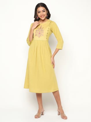 Sunflower Emb Dress