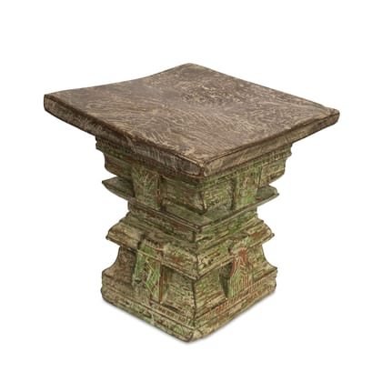 Multipurpose Pedestal/Pillar/End Table/Vase Stand/Lamp Stand/ perfect for keeping books, planters or serving as a side table