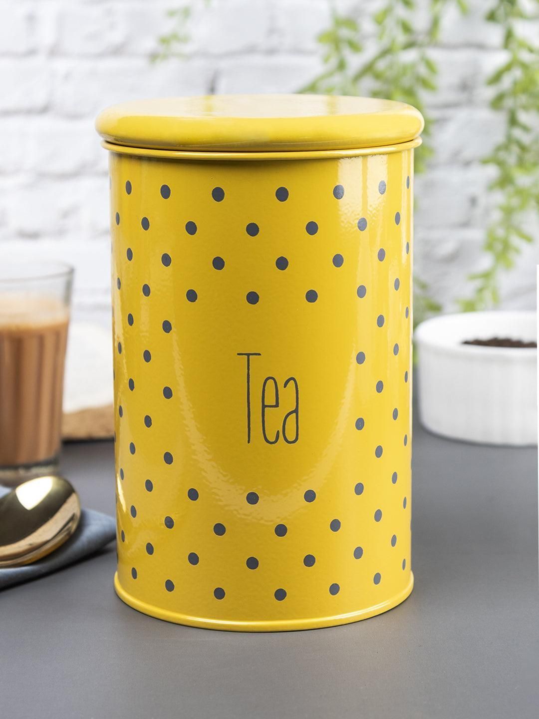 Tea Jar with Lid - (Yellow, 900mL)