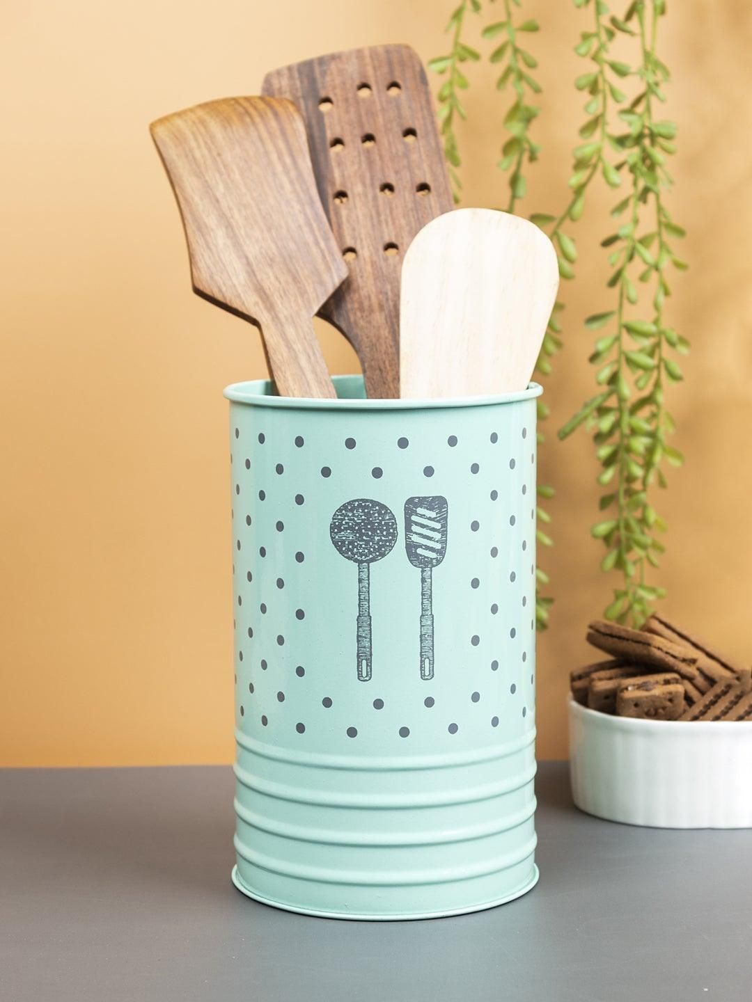 Polka Dot Ladle Holders - Green